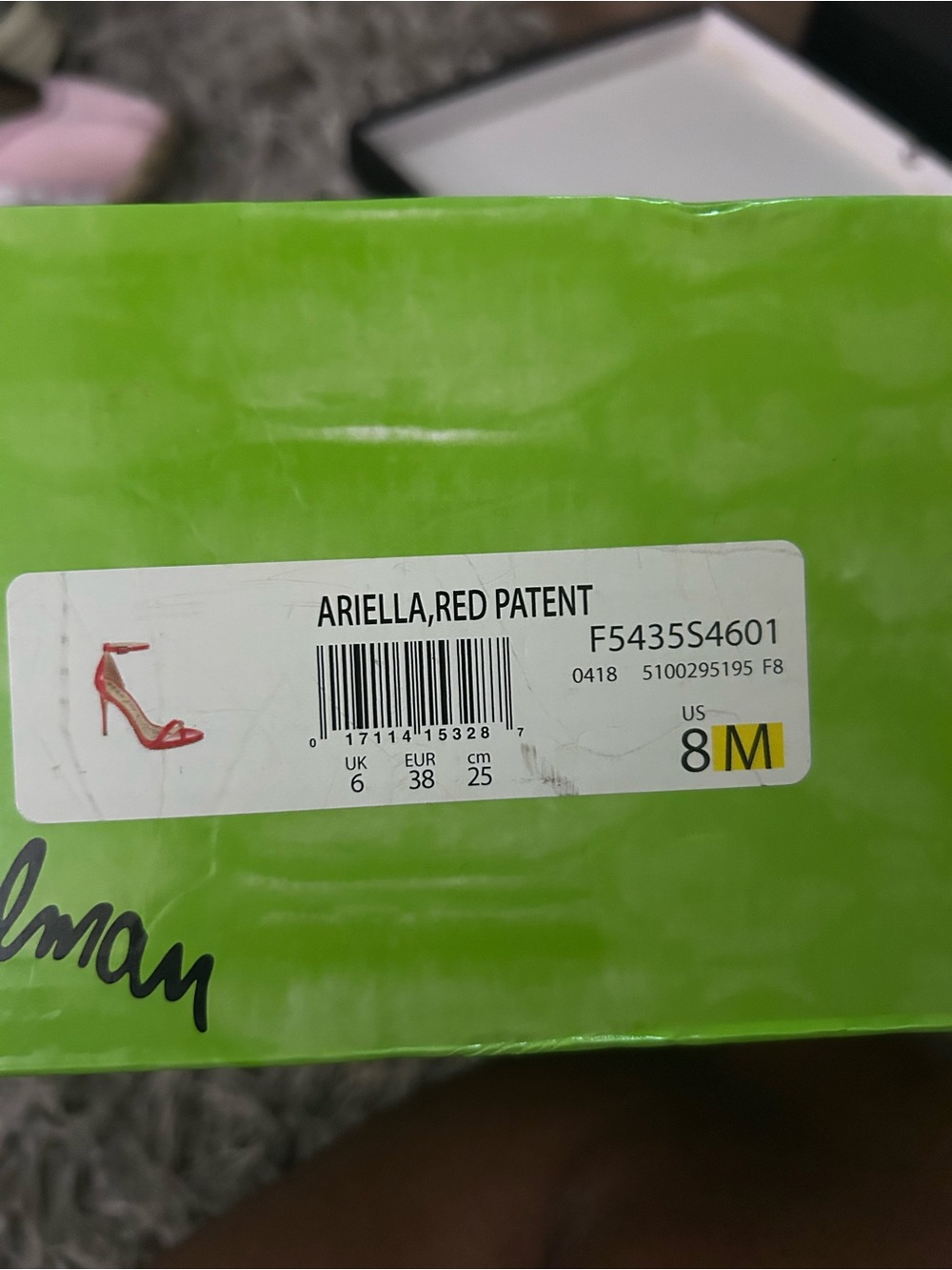 Sam Edelman Ariella Red Patent Ankle-Strap Stiletto Heel